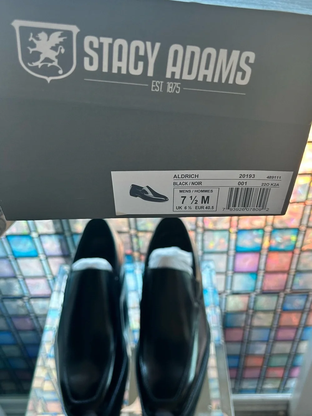 Stacy Adams Black Leather Slip-On Loafers 🕺